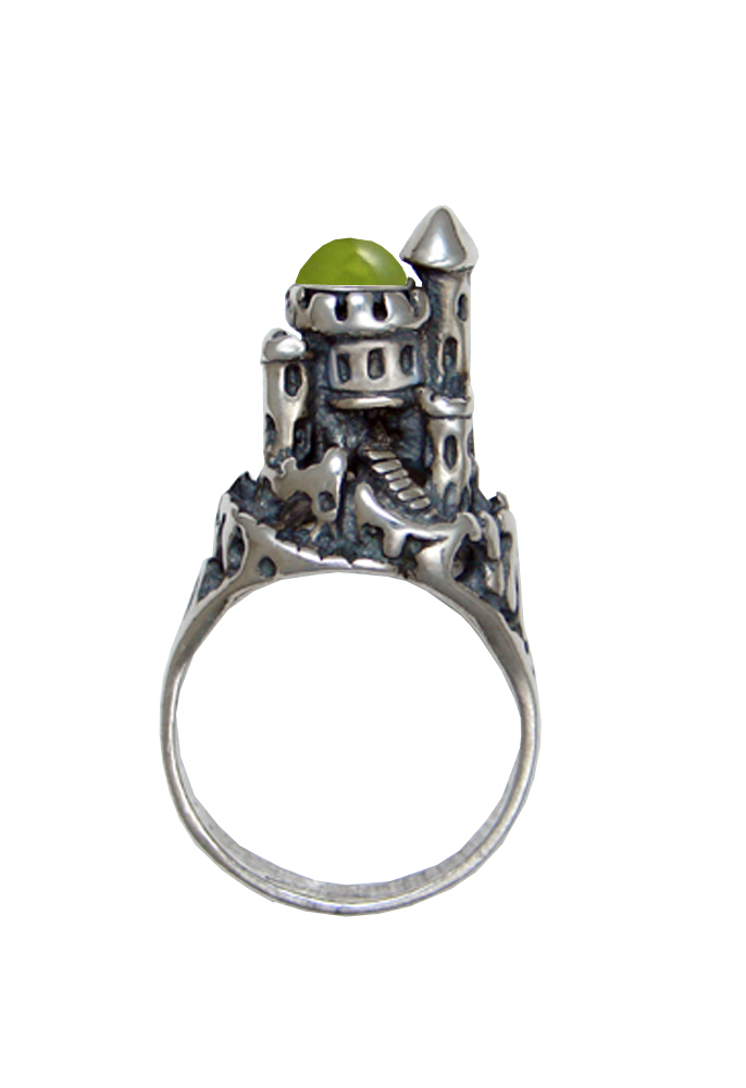 Sterling Silver Castle of Dreams Ring With Peridot Size 6 Sterling Silver Castle of Dreams Ring With Peridot Size 6